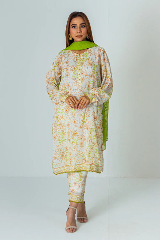 Picture of Mahnoor Ejaz - Noor Unstitch Printed Collection - ME-SPC-007 - Available at Raja Sahib