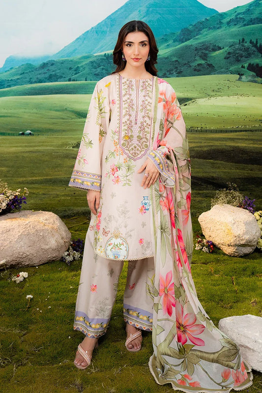Meerak - Embroidered Lawn - Blooming