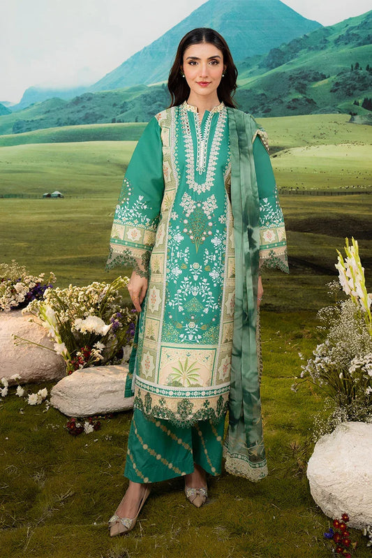 Meerak - Embroidered Lawn - Orchid