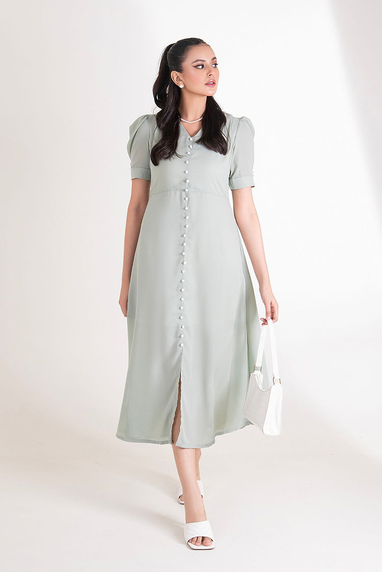 Picture of The Slay Wear - Western Top - Minty Dress - Available at Raja Sahib