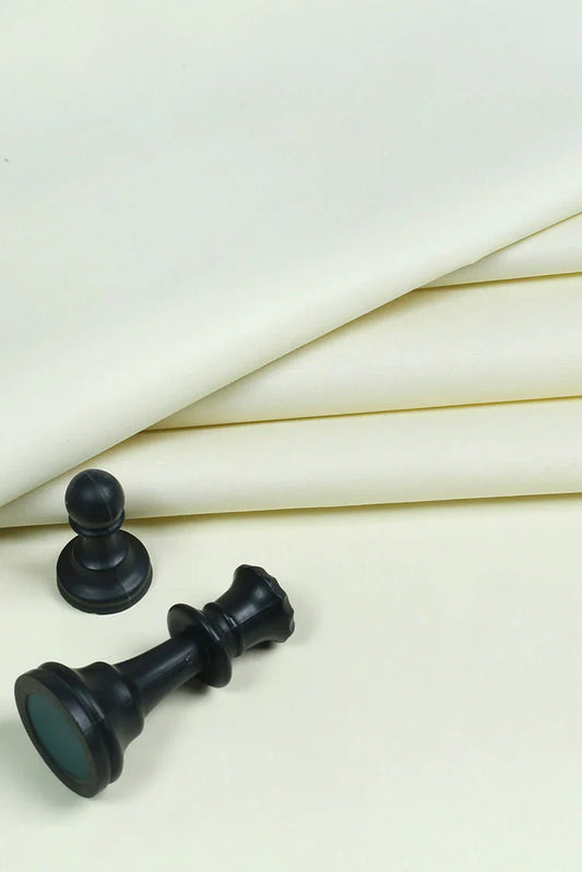 Fabrich - Mizaaj Latha Unstitch Fabric - Cream