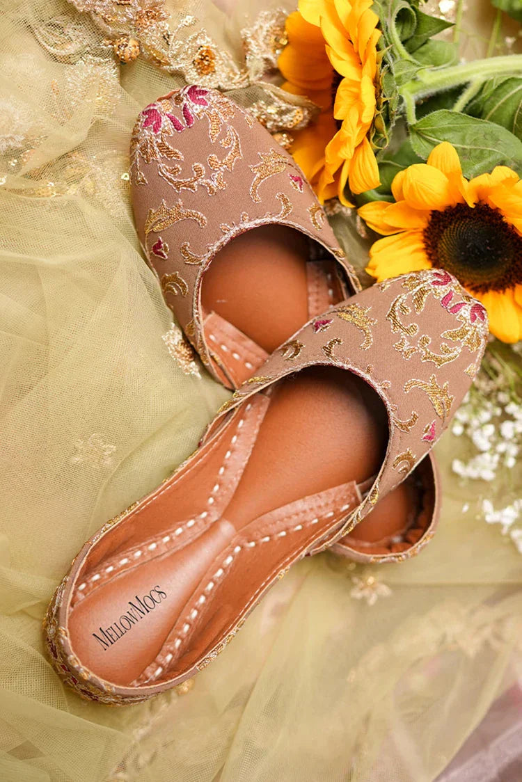 Picture of Malbus - MellowMocs - Golden Autmn Khussa - Available at Raja Sahib