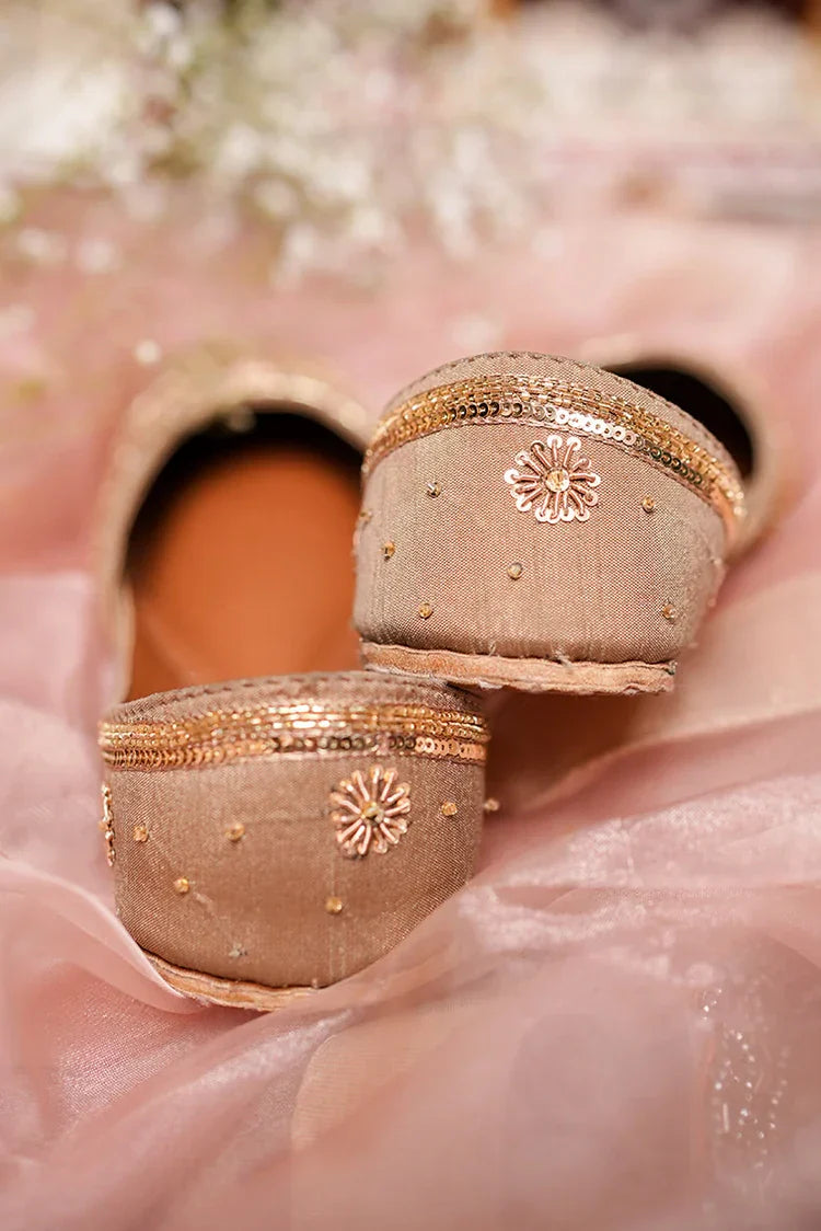 Picture of Malbus - MellowMocs - Rose Gold Khussa - Available at Raja Sahib