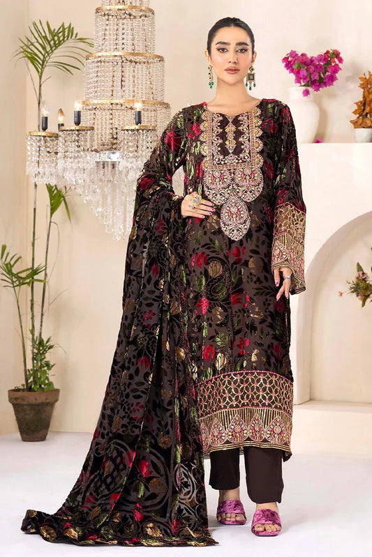 Picture of Adan's Libas - Micro Plachi Unstitched Collection - 4551 - Available at Raja Sahib