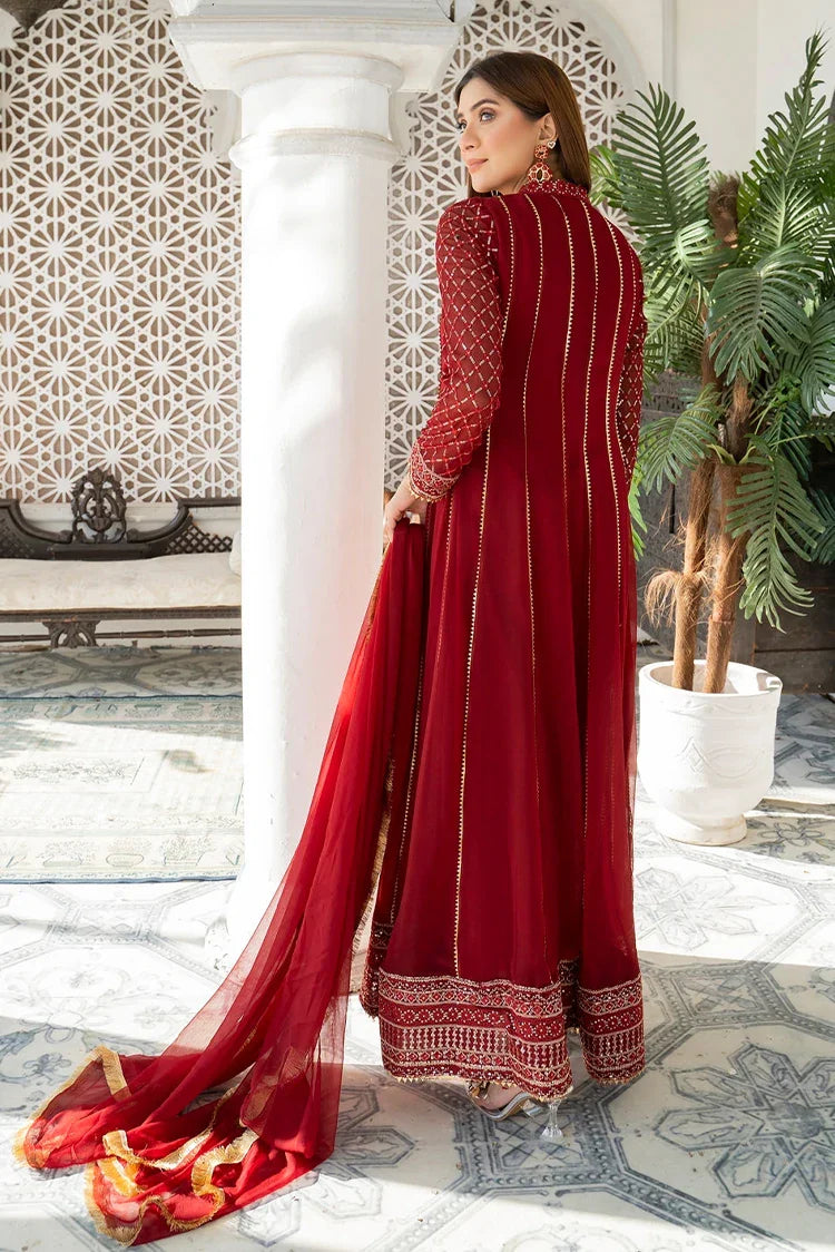 Picture of Manahils - Safiyya RTW Collection - Maroon-106 - Available at Raja Sahib