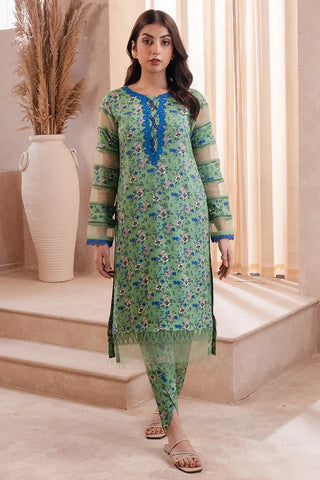 Meerak - Fiore Unstitched Collection - Jade