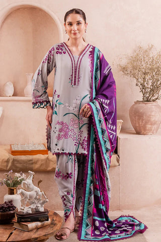 Meerak - Fiore Unstitched Collection - Dove