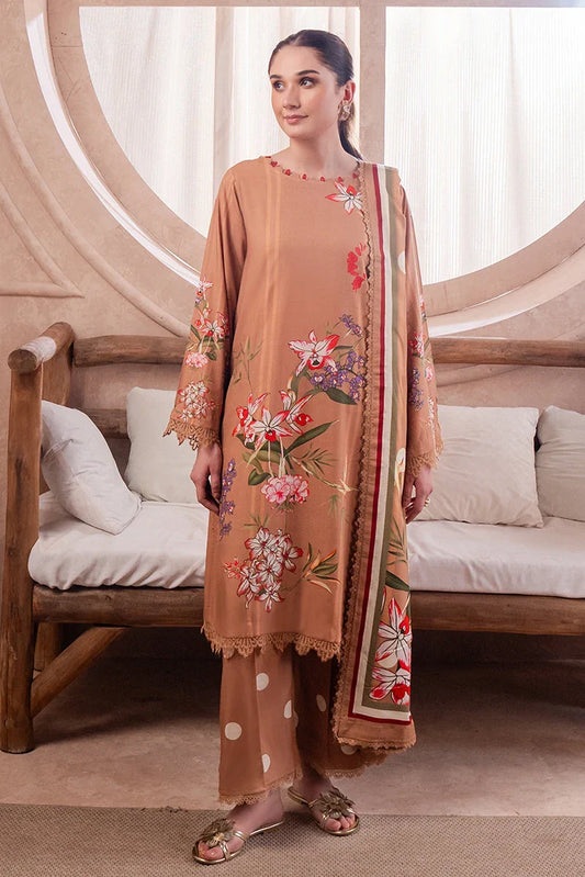 Picture of Meerak - Fiore Unstitched Collection - Dune - Available at Raja Sahib