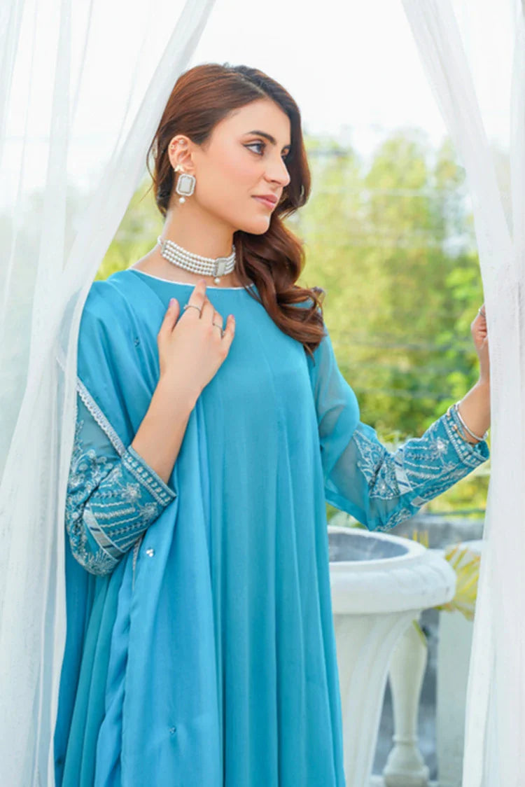 Picture of Emeralds - Embroidered Chiffon Festive Pret - Maheru - Available at Raja Sahib