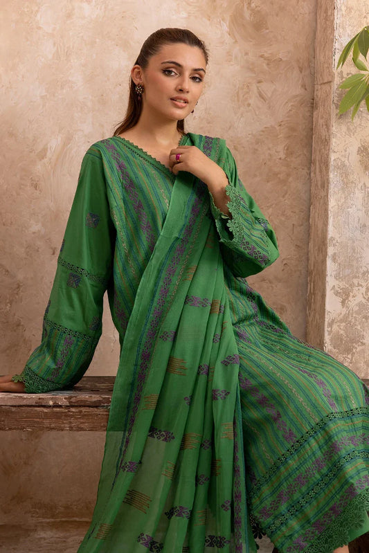 Picture of Kleren - Mahhe Embroidered Lawn Collection - MH-08 - Available at Raja Sahib