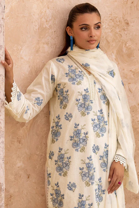 Picture of Kleren - Mahhe Embroidered Lawn Collection - MH-11 - Available at Raja Sahib