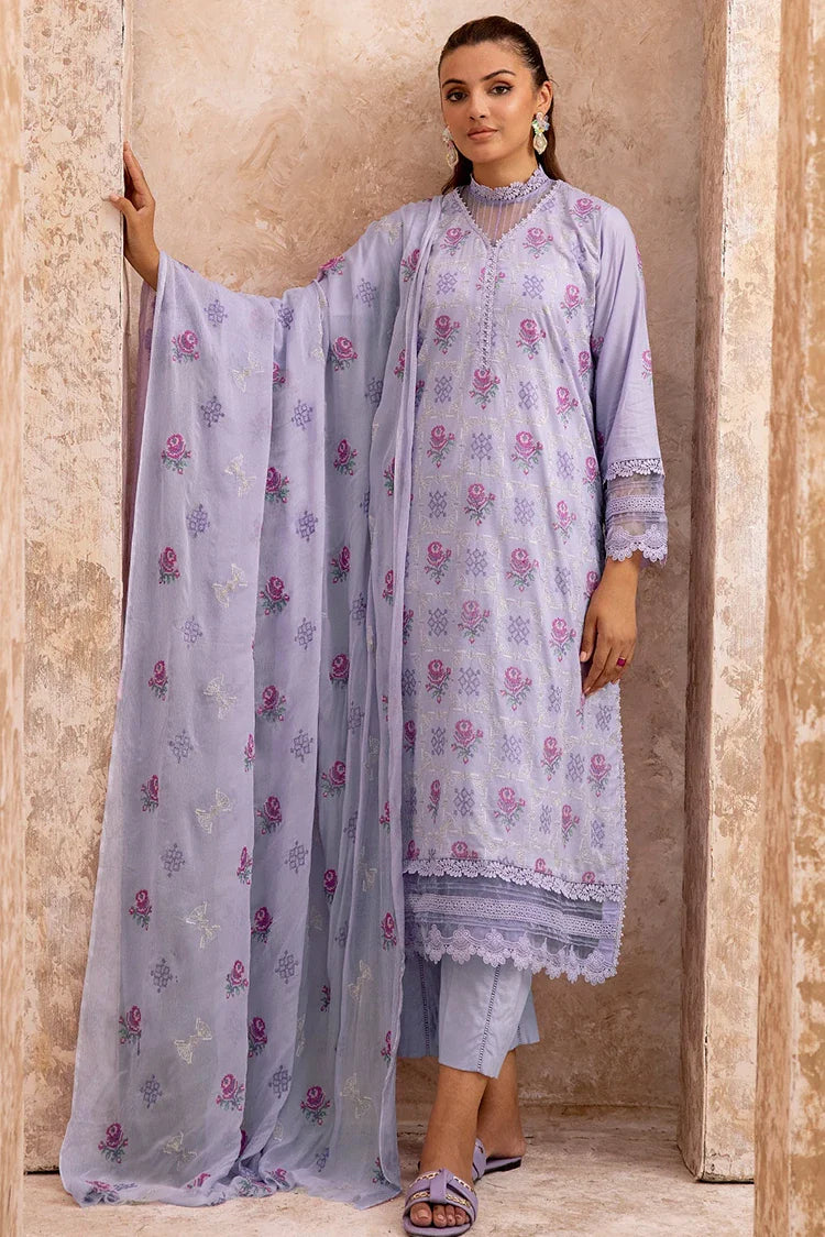 Picture of Kleren - Mahhe Embroidered Lawn Collection - MH-12 - Available at Raja Sahib