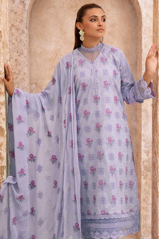 Picture of Kleren - Mahhe Embroidered Lawn Collection - MH-12 - Available at Raja Sahib