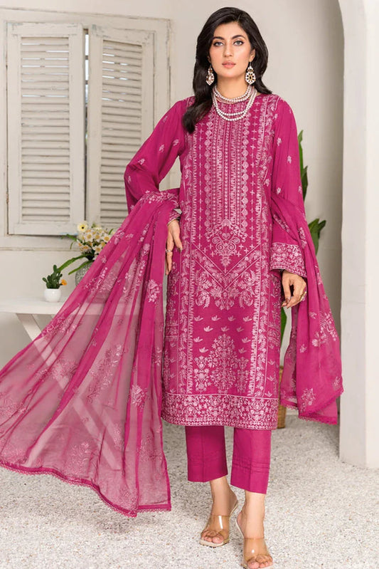 Picture of Kleren - Mehr o Maah Embroidered Slub Karandi Collection - M-19 - Available at Raja Sahib