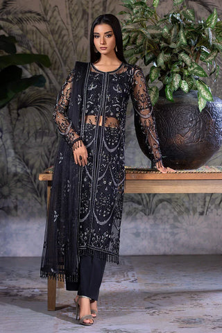 Picture of Amber Imran - Punkh Luxury Formals - Midnight Mystique - Available at Raja Sahib