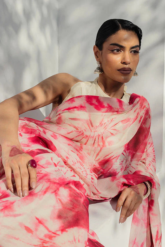Nooran's - Renee Saree Collection - Artistic Tie & Dye