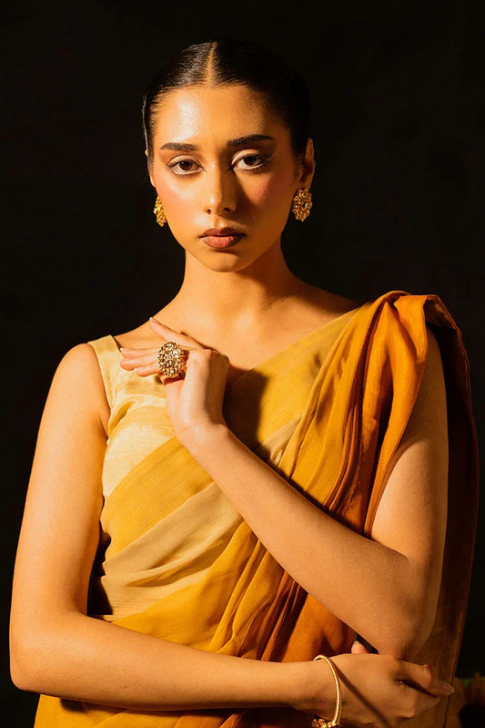 Nooran's - Renee Saree Collection - Sunset Yellow