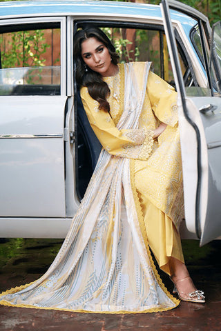 Picture of Noosh - Unstitched Luxury Lawn Collection Vol II - NV03D08 - Available at Raja Sahib