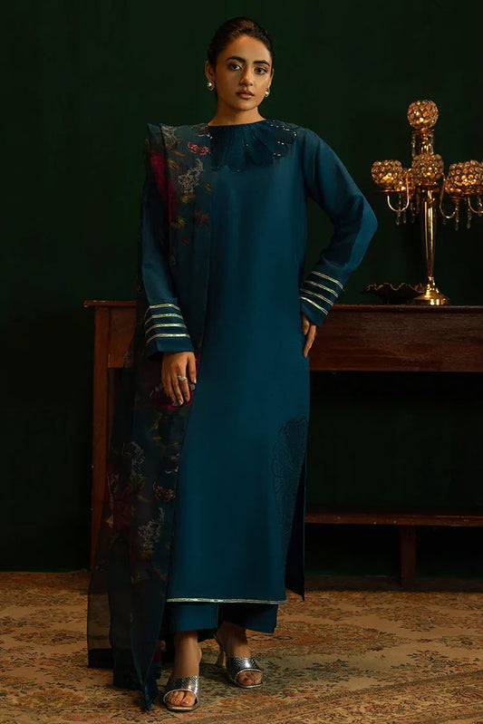 Picture of Noosh - Basic Formals - 3 PC - Azure - Available at Raja Sahib