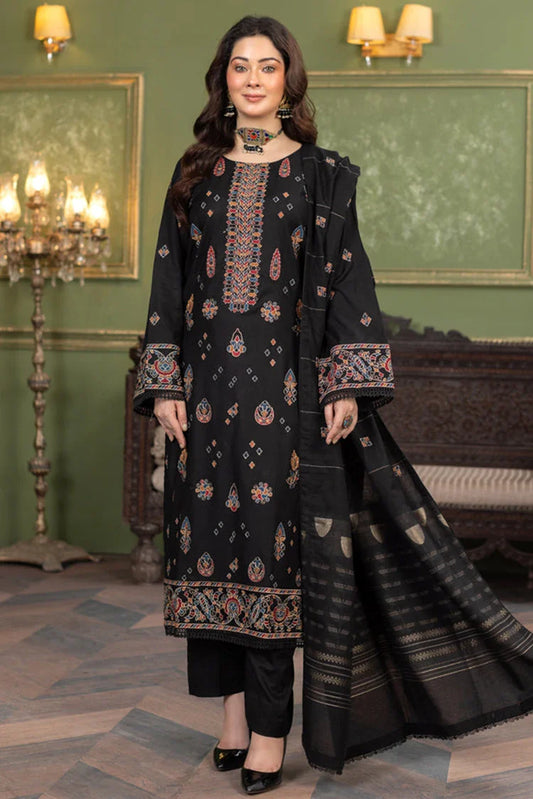 Picture of Kleren - Noura Embroidered Khaddar Collection - N-25 - Available at Raja Sahib