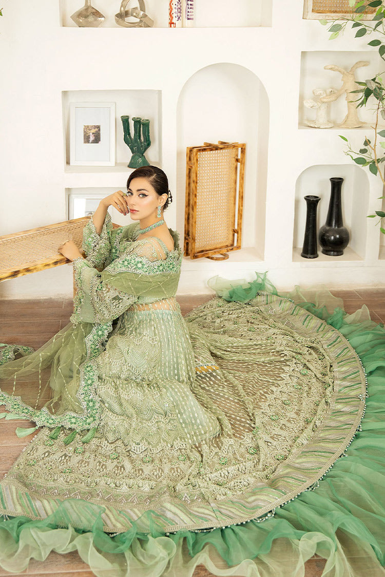 Picture of Adans Libas -Adan's Couture Ocean Breeze Sea Grass-5403 - Available at Raja Sahib