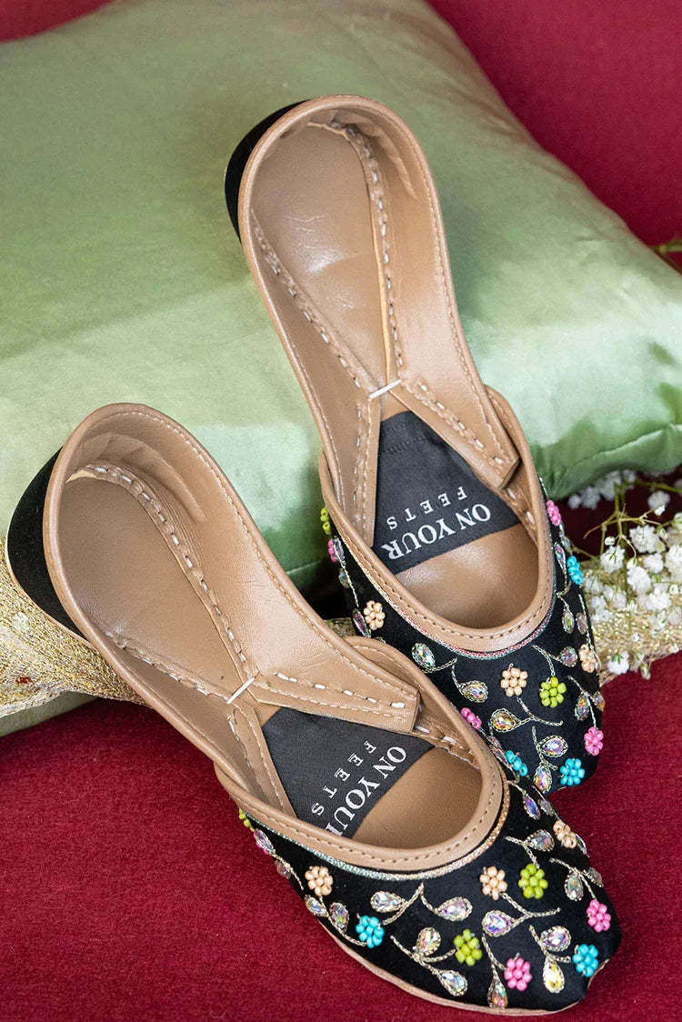 Picture of <!--cbs-->On Your Feets - Shahnama Collection - Midnight Bloom - Available at Raja Sahib