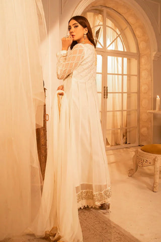 Picture of Manahils - Safiyya RTW Collection - Off White-108 - Available at Raja Sahib