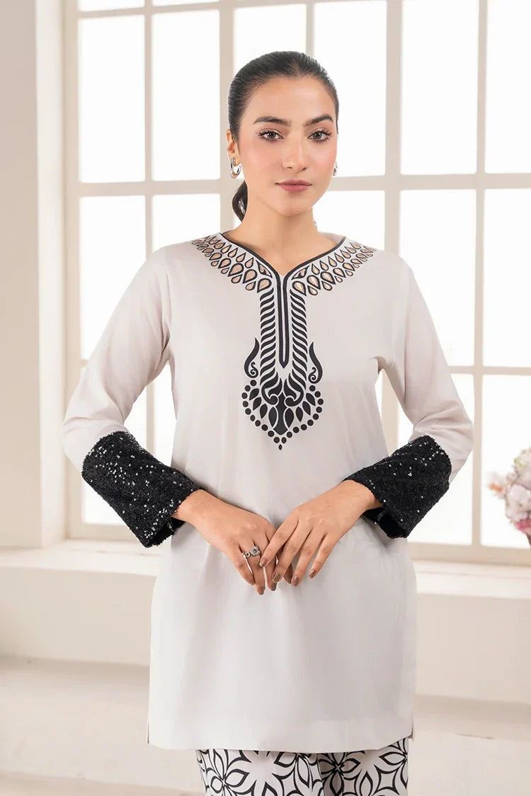 Picture of <!--ans-->Stitch Vibes - Ravayah Eid Collection Vol 1 - Elan Blanc Co-ord set - Available at Raja Sahib