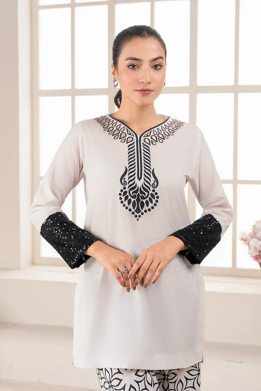 Picture of <!--ans-->Stitch Vibes - Ravayah Eid Collection Vol 1 - Elan Blanc Co-ord set - Available at Raja Sahib