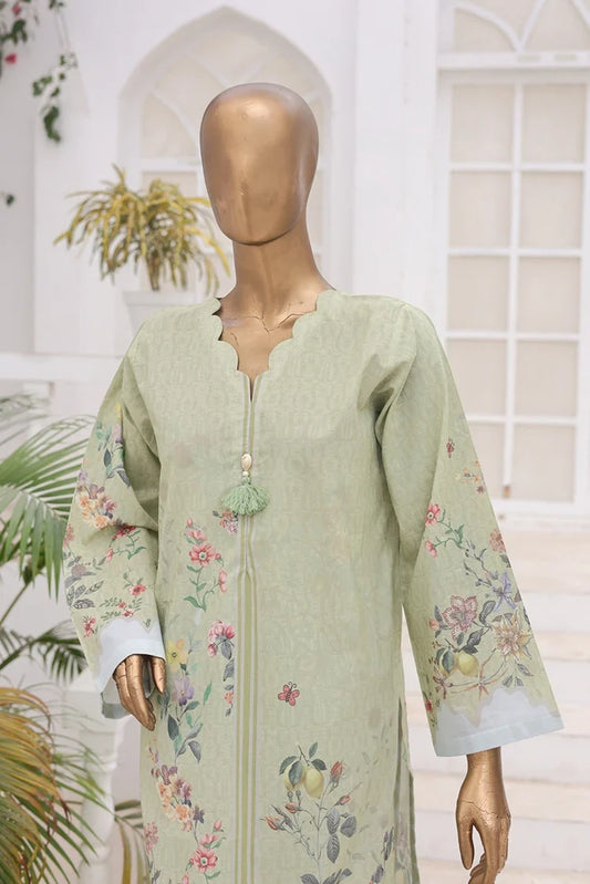 Suntex Fabrics - 2 Piece - Printed Lawn Suit - Sage Green