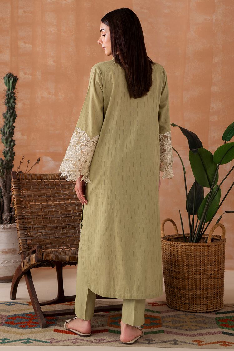 Picture of Embroidered Leno Kara Suit P1024 - 2 Piece - Available at Raja Sahib