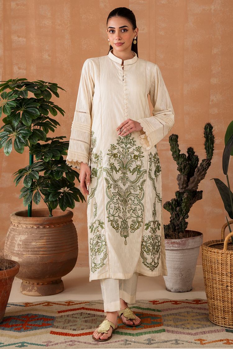 Picture of Embroidered Leno Kara Suit P1033 - 2 Piece - Available at Raja Sahib