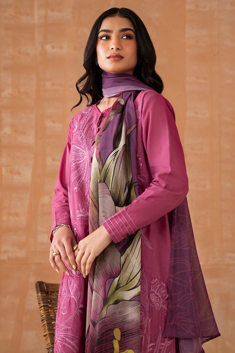 Picture of Embroidered Dobby Lawn Suit P1046 - 2 Piece - Available at Raja Sahib