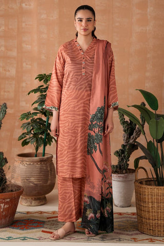 Digital Printed Textured Lawn Suit P1048A - 3 Piece