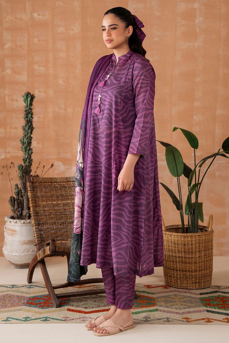 Picture of Digital Printed Textured Lawn Suit P1048 - 3 Piece - Available at Raja Sahib