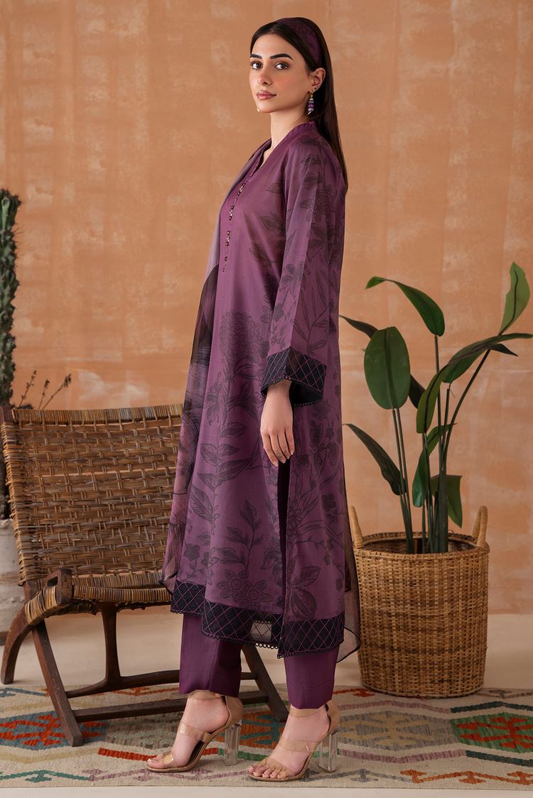 Picture of Embroidered Textured Lawn Suit P1050 - 3 Piece - Available at Raja Sahib