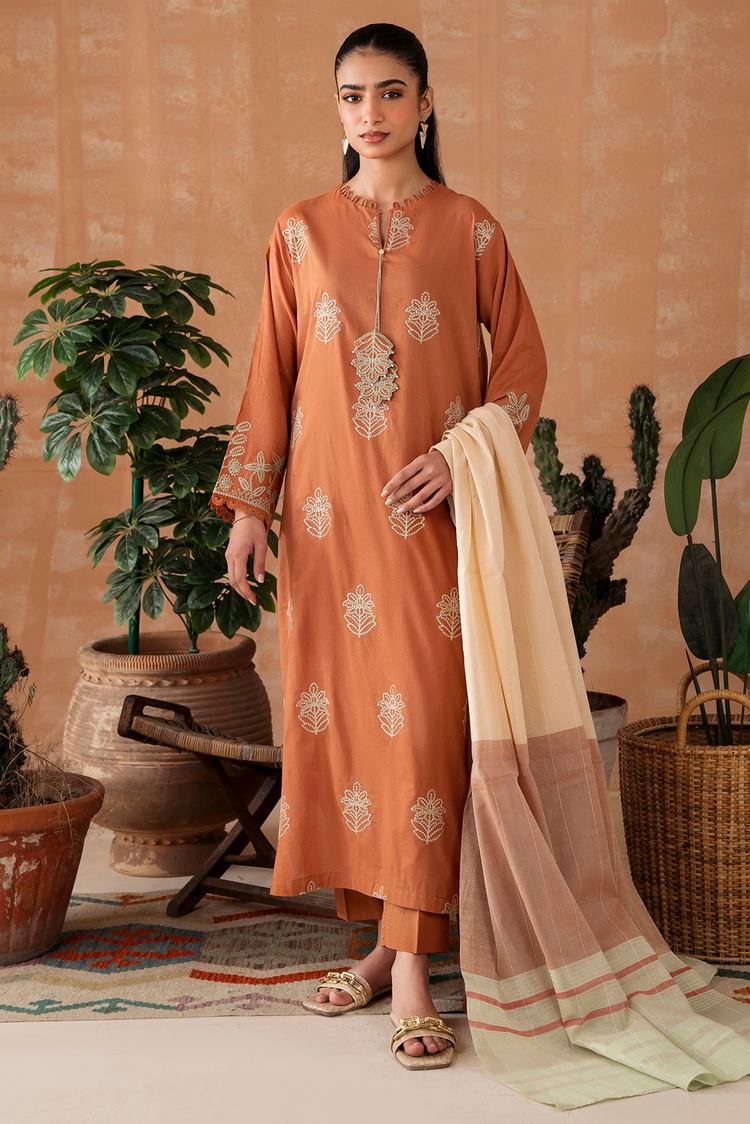 Picture of Embroidered Lawn Suit P1053 - 2 Piece - Available at Raja Sahib