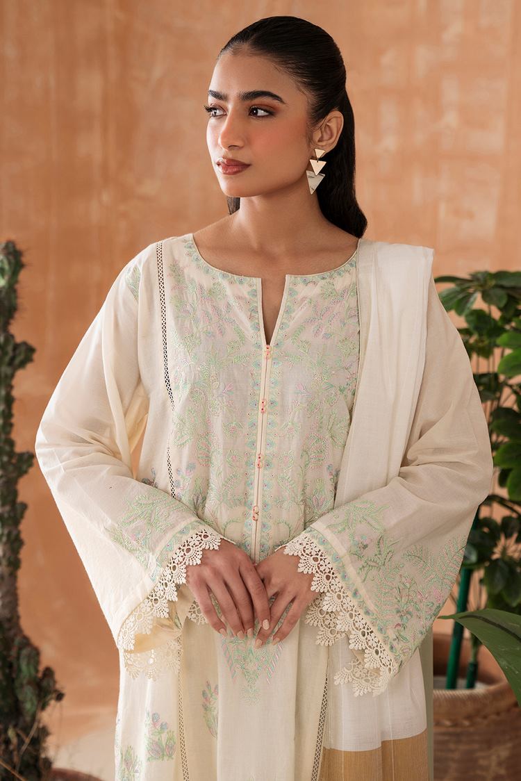 Picture of Embroidered Dobby Suit P1060 - 3 Piece - Available at Raja Sahib