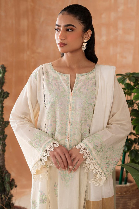 Embroidered Dobby Suit P1060 - 3 Piece