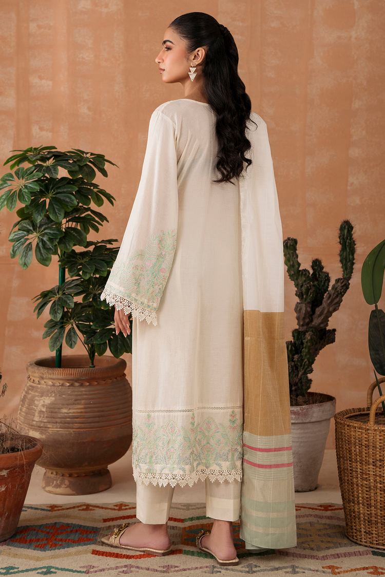 Picture of Embroidered Dobby Suit P1060 - 3 Piece - Available at Raja Sahib