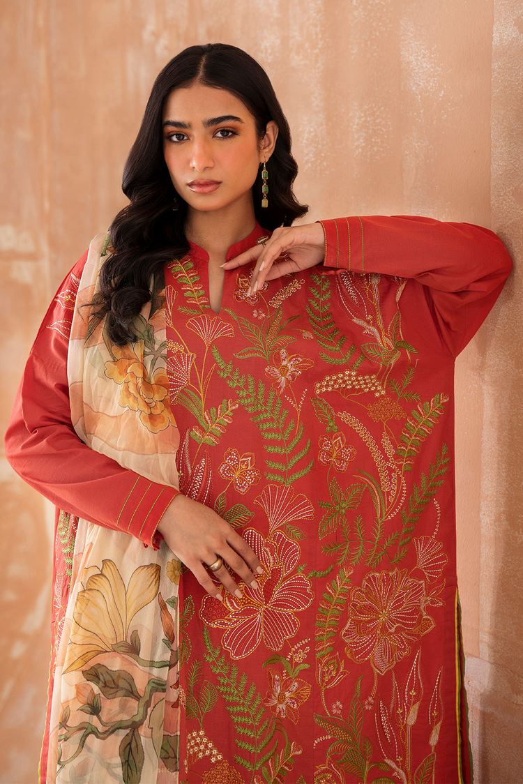 Picture of Embroidered Lawn Suit P1061 - 3 Piece - Available at Raja Sahib