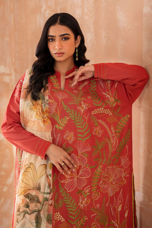 Embroidered Lawn Suit P1061 - 3 Piece