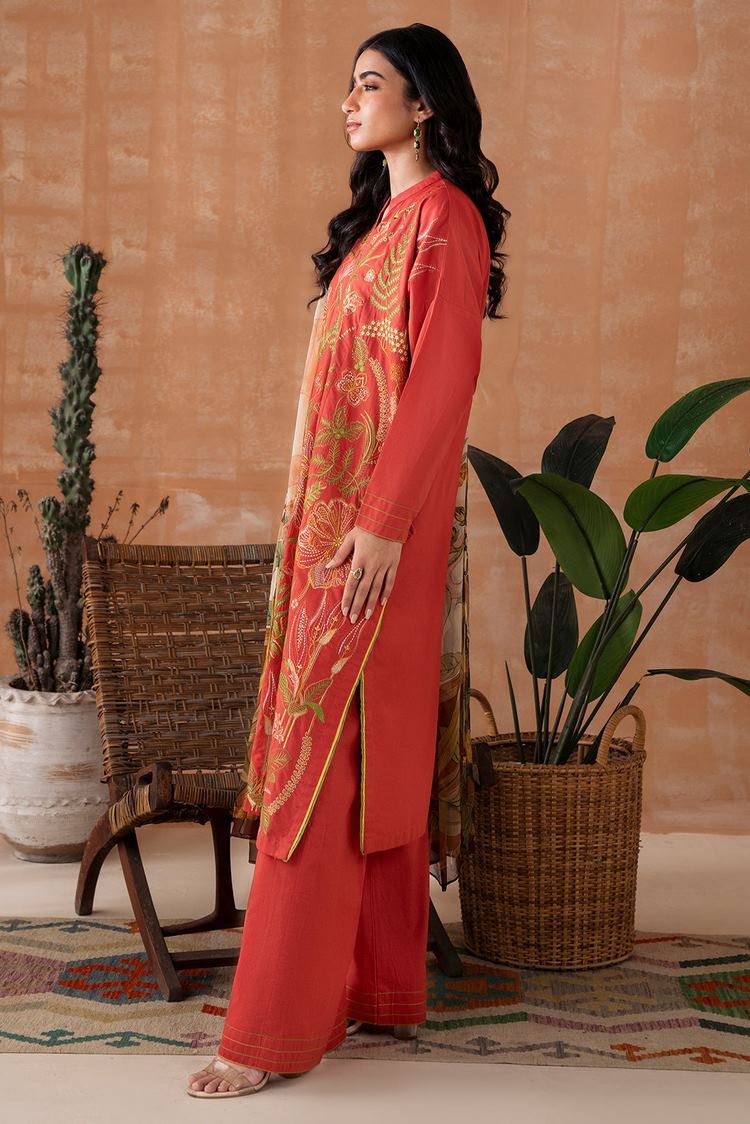 Picture of Embroidered Lawn Suit P1061 - 3 Piece - Available at Raja Sahib