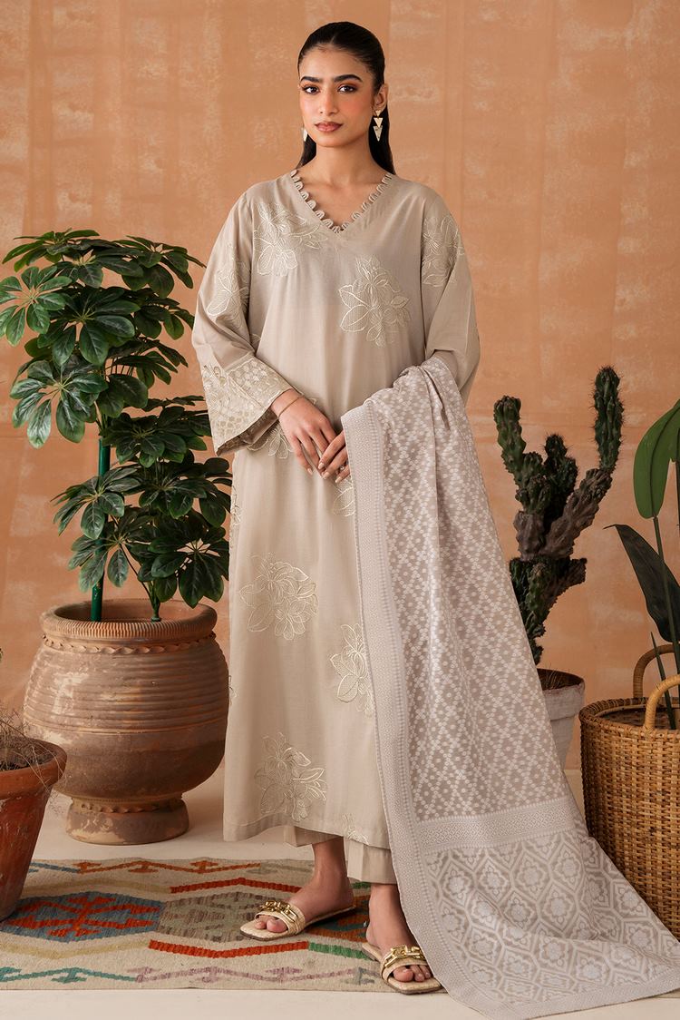 Picture of Embroidered Lawn Suit P1062 - 3 Piece - Available at Raja Sahib