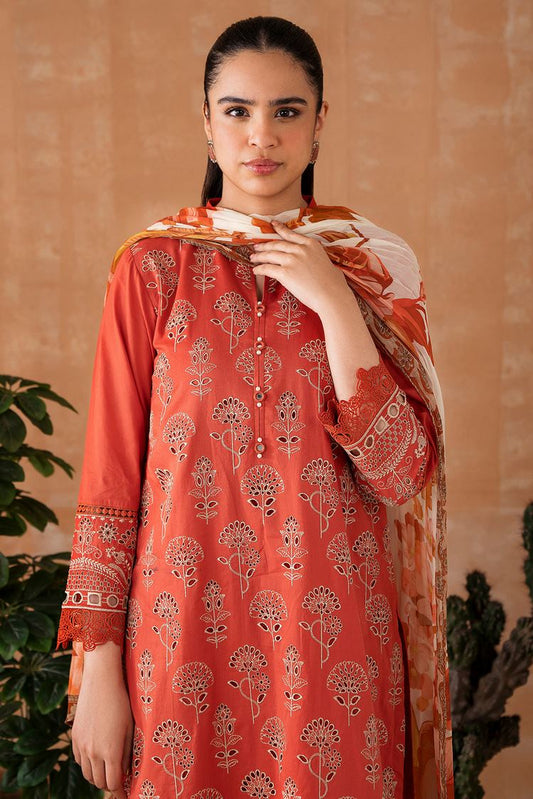 Embroidered Lawn Suit P1067 - 3 Piece
