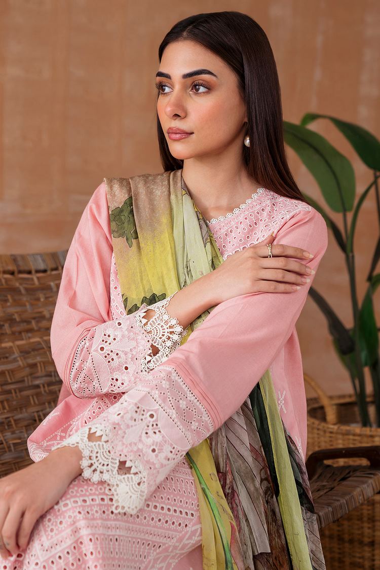 Picture of Embroidered Lawn Suit P1072 - 3 Piece - Available at Raja Sahib