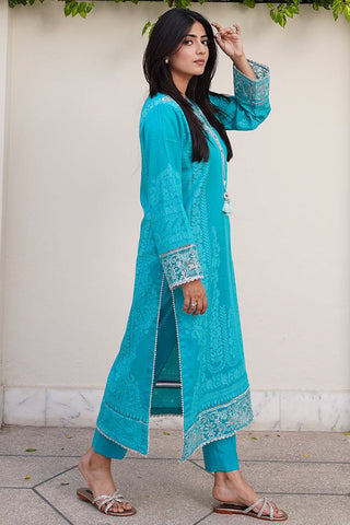 Picture of Embroidered Jacquard Suit P1079 - 2 Piece - Available at Raja Sahib