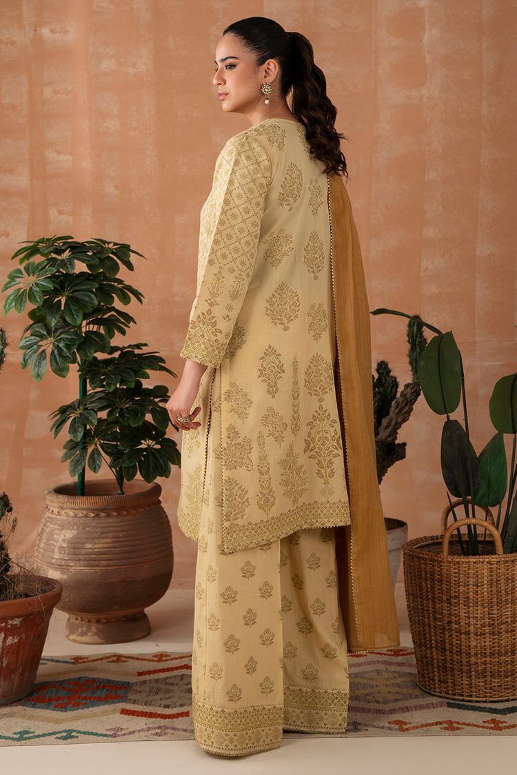 Picture of Weaved Jacquard Suit P1080 - 3 Piece - Available at Raja Sahib