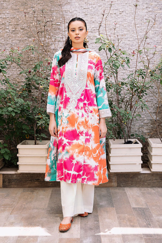 Picture of 2 Piece - Embroidered Textured Lawn Suit P1092 - Available at Raja Sahib