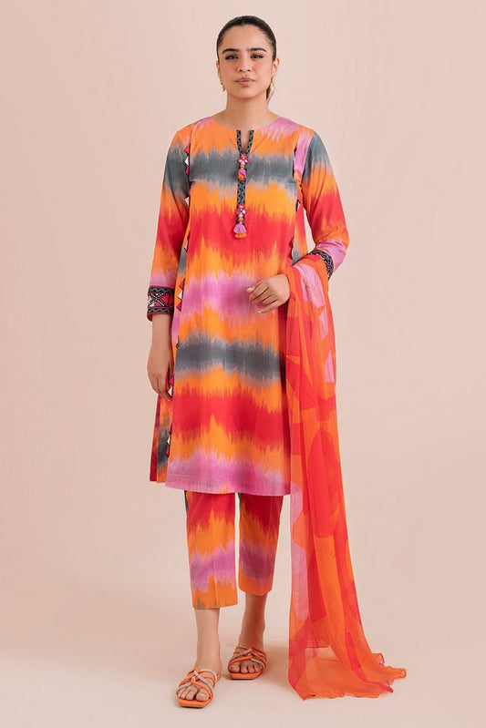 Picture of Digital Printed Lawn Suit P1094 - 3 Piece - Available at Raja Sahib